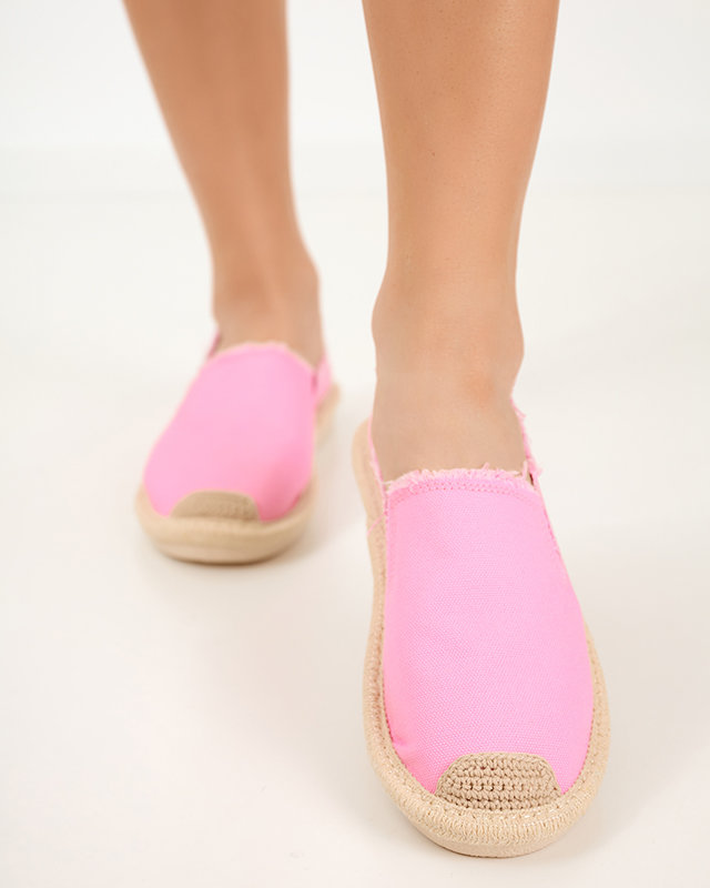 OUTLET Ružové dámske textilné espadrilky Rafiela - Obuv