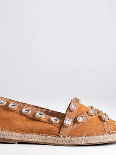 Dámske espadrilky s ťavými kryštálmi Wamba - Obuv