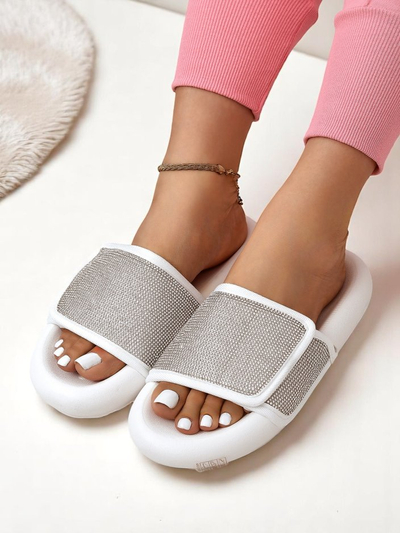 Royalfashion Ženski natikači s ploskim podplatom Sparkle Step