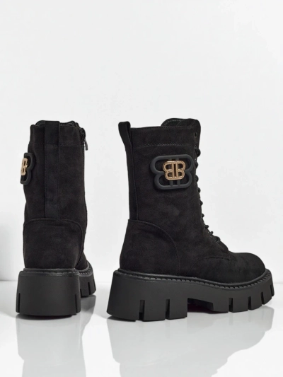 Royalfashion Ženski gležnarji v stilu delavskih škornjev Milloze