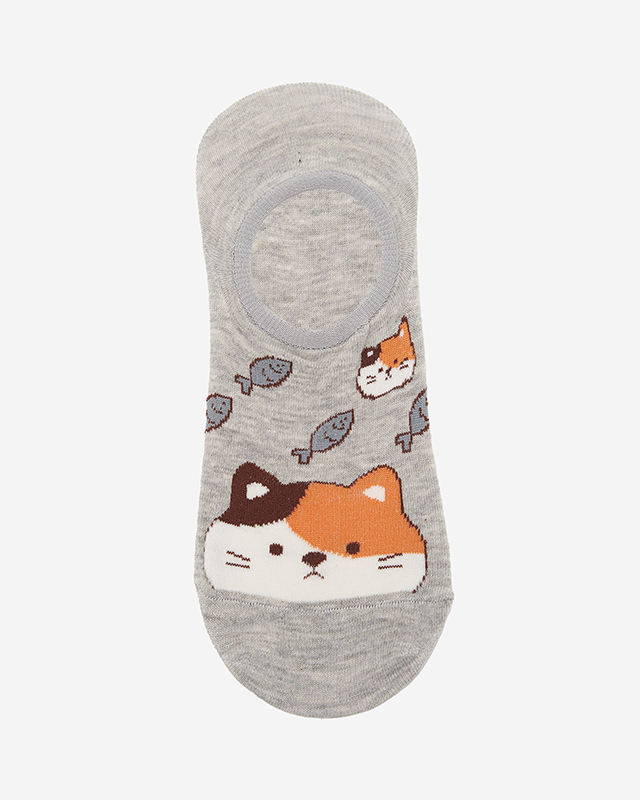 Farebné dámske ponožky so zvieracou potlačou 3 / bal - Spodná bielizeň