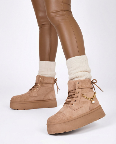 Royalfashion Dámske šnurovacie čižmy Woruces