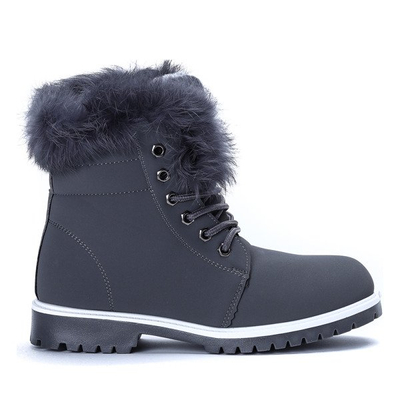 Tmavošedé izolované topánky Sofja - Obuv