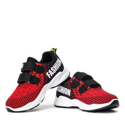 Černé a červené dětské boty Huesca - Footwear 1