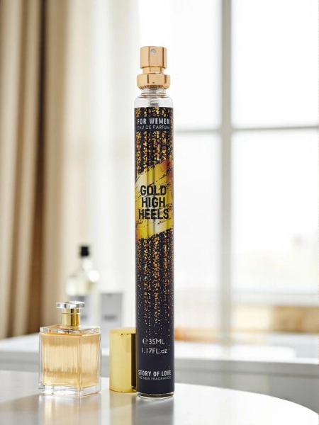 Navdihnjena ženska parfumska voda Gold High Heels