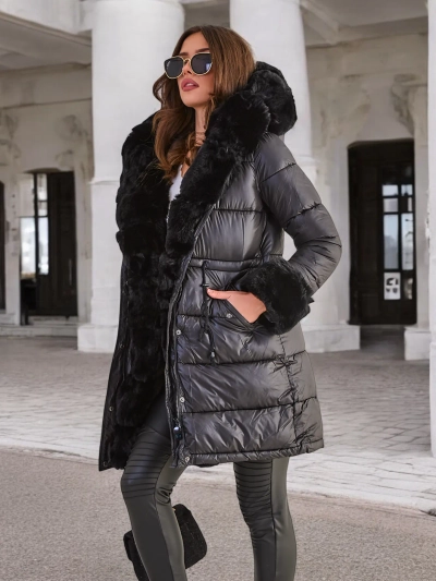 Royalfashion Dlhý dámsky kabát