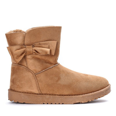 Brązowe śniegowce Kynlee - Obuwie