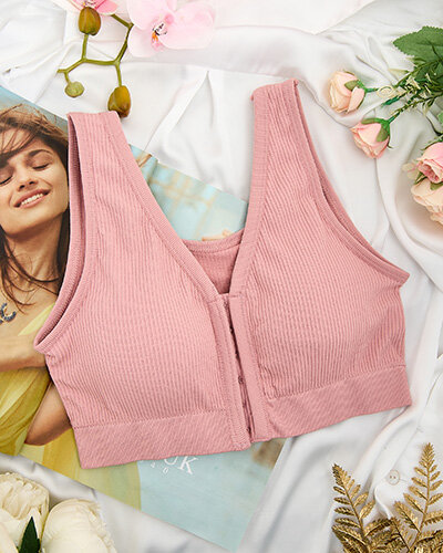 Royalfashion Dámska rebrovaná športová podprsenka