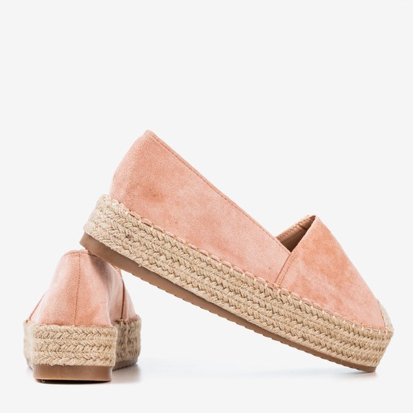 Espadrilky na platforme Roseanne v ružovej farbe - Obuv