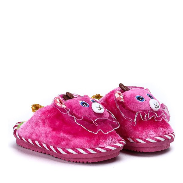 Ružové kožené papuče Willie - obuv