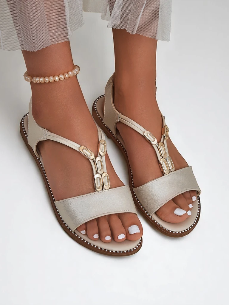 Royalfashion Ženski sandali z okrasnimi paščki Siena Glow