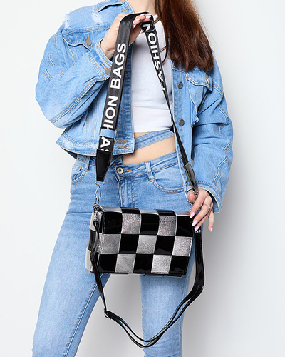 Malá čierno-strieborná dámska kabelka - Doplnky