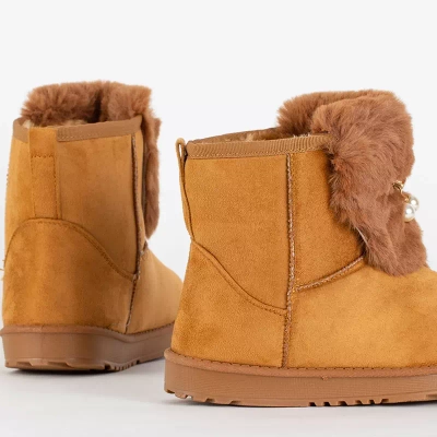 OUTLET Dámske ťavie snehule s ozdobným zvrškom Cioni- Shoes