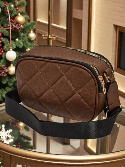 Prešita majhna ženska torbica iz eko usnja Connere