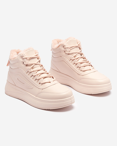 OUTLET Ružová dámska zateplená športová obuv Saducy- Obuv