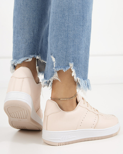 Svetloružové dámske topánky tenisky typu Jaminso - Obuv