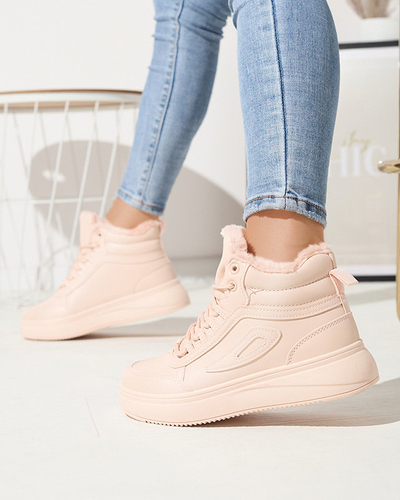 OUTLET Ružová dámska zateplená športová obuv Saducy- Obuv