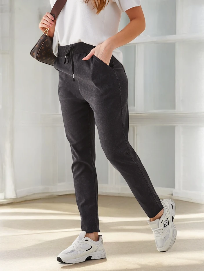 Royalfashion Bavlnené dámske treggingové nohavice