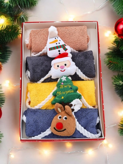 Royalfashion Prázdninová súprava uterákov Happy Xmas