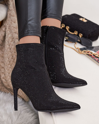 Royalfashion Dámske čižmy Lekirisa Zirconia Stiletto
