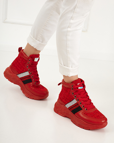 Červené dámske športové tenisky Hasmali - Obuv