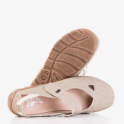 Hnedé dámske nízke topánky Perte - Obuv