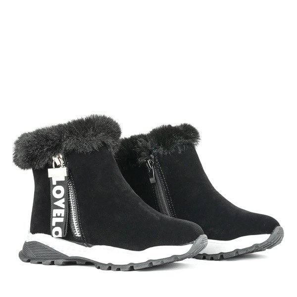 Čierne detské športové topánky Miribel - Obuv