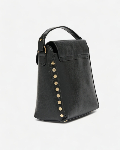 Royalfashion Čierna dámska kabelka strednej veľkosti