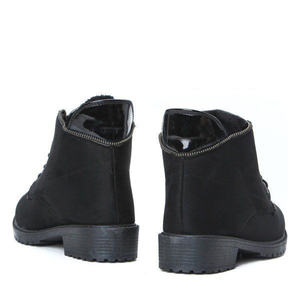 Ocieplane trapery w kolorze czarnym Wendy - Obuwie