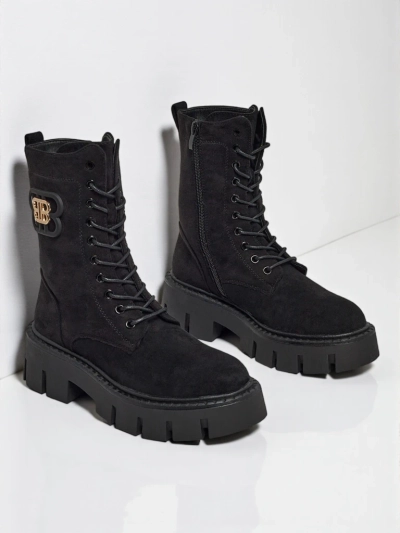 Royalfashion Ženski gležnarji v stilu delavskih škornjev Milloze