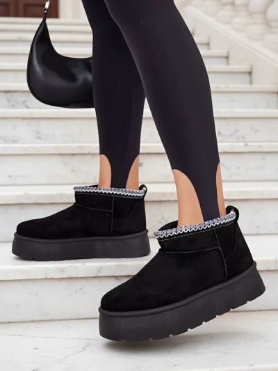 Royalfashion Dámske krátke topánky a'la snow boots Xoalla