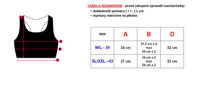Neónová oranžová dámska športová podprsenka - spodná bielizeň