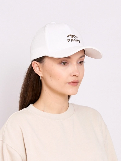 Royalfashion Dámska čiapka s br názvom a zdobením rhinestones