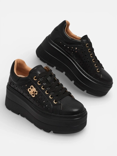 Ažurne športne ženske superge iz naravnega usnja Atelle