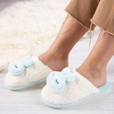 Mint Sweet Teddy bear pantofle - Footwear 1