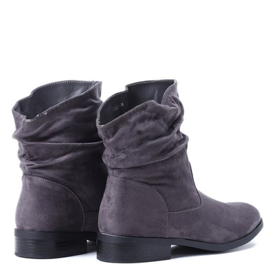 Szare botki Peggy- Obuwie