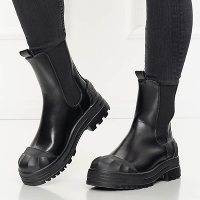 Čierne dámske vysoké čižmy Norvis - Obuv