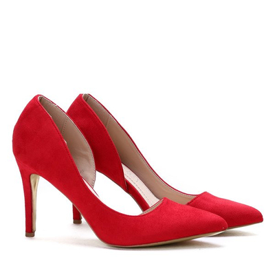 Czerwone czółenka na szpilce Emiro - Obuwie