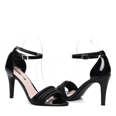 Černé sandály na podpatku Lainey - Boty 1