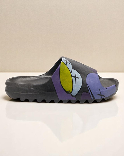 Ženski sandali Aurora črni gumijasti elegantni za poletje