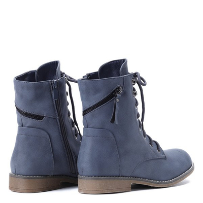 Niebieskie workery Didi- Obuwie