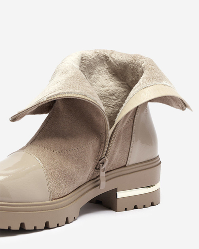 Svetlohnedé dámske vysoké čižmy Assalin - Footwear