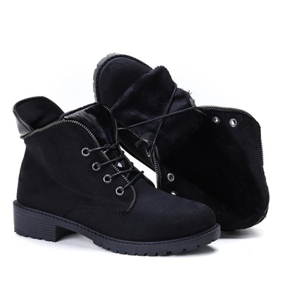 Ocieplane trapery w kolorze czarnym Wendy - Obuwie