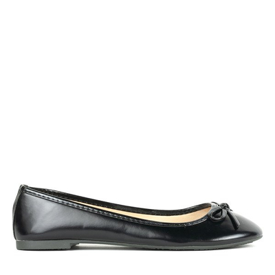 Čierne lakované baleríny Lucinda - Obuv