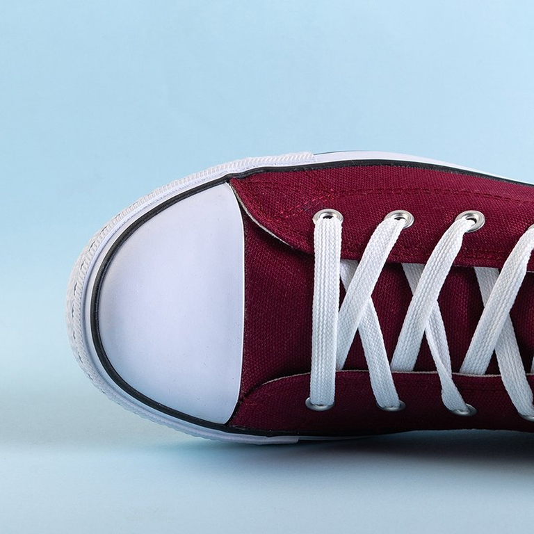 Maroon pánske vysoké tenisky Huliwer - Obuv