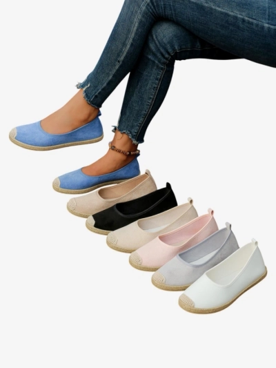 Royalfashion Dámske espadrilky z eco-suedu Aroles