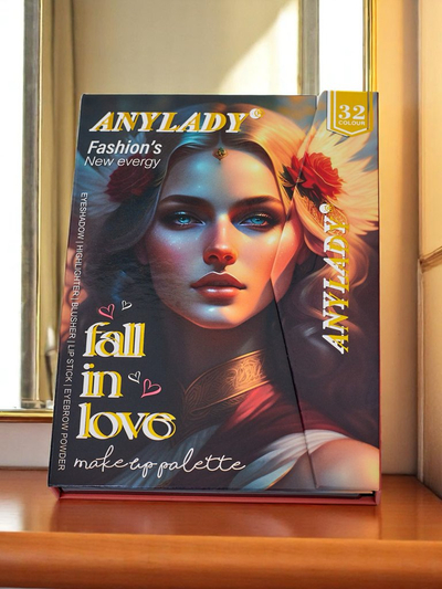 ANYLADY Kompaktná paleta na líčenie – očné tiene, kontúrovanie, pery – 32 odtieňov