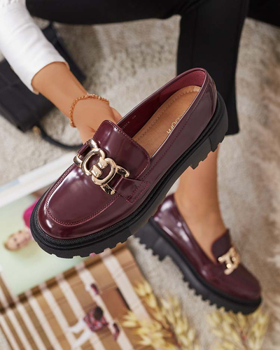 Royalfashion Dámske lakované mokasíny Bevevra