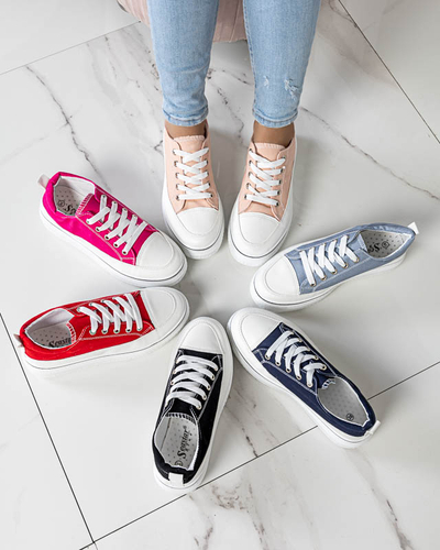 Fuchsiové dámske tenisky na platforme Veritar - Obuv