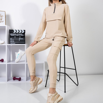 Dámska béžová športová súprava - Oblečenie